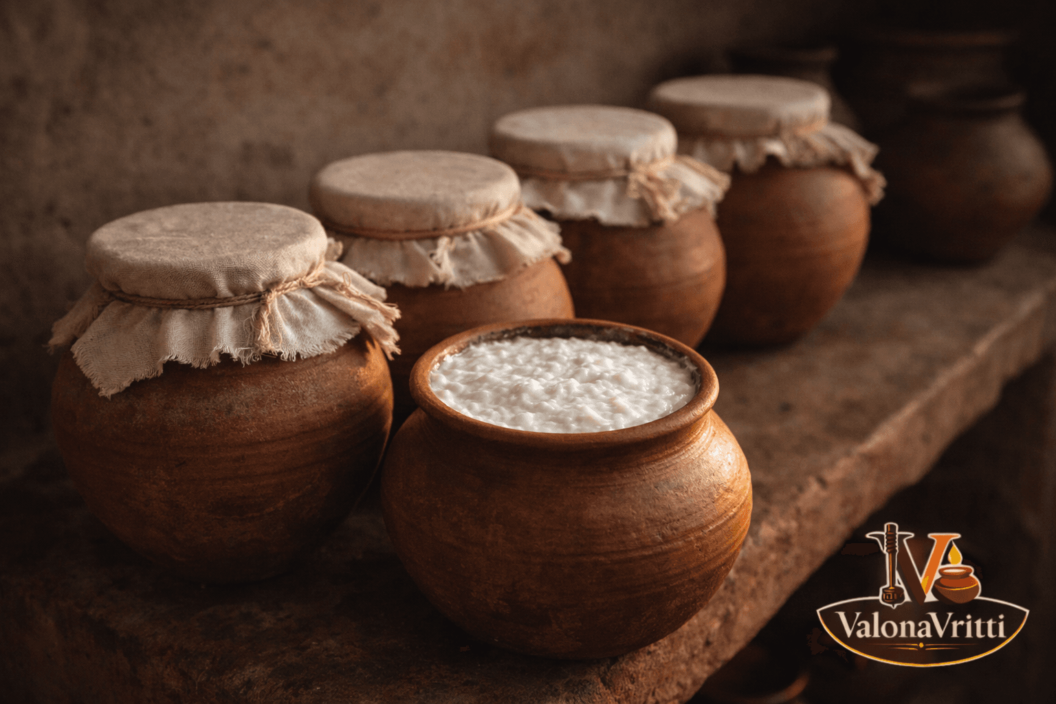 3. Curdling (Jamavan) - Bilona Ghee Process at ValonaVritti Jamkhambhaliya